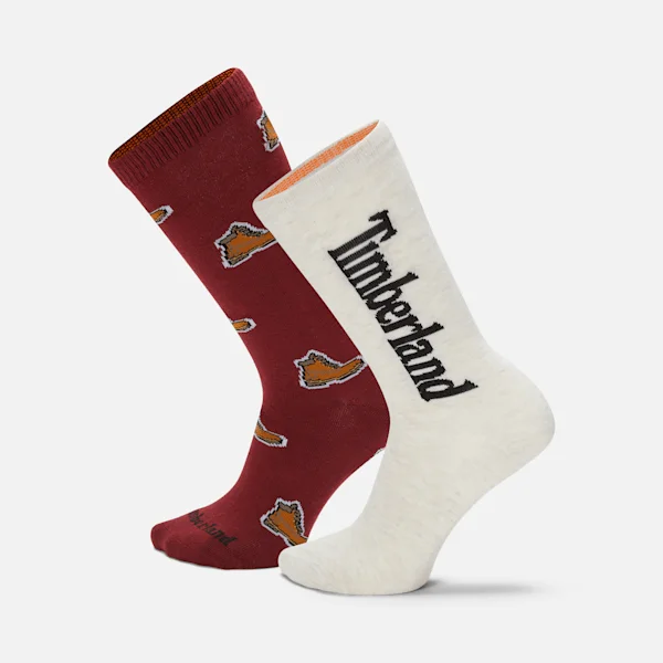2-pack Timberland® Crew-sokken met all-over print 2-pack Timberland® Crew-sokken met all-over print