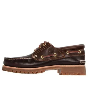 3-Eye Lug Handgestikte bootschoen “Bruin”