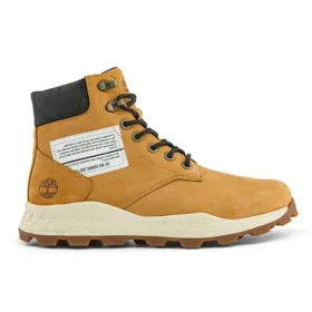 6-Inch Brooklyn laarzen met rits aan de zijkant “Wheat Nubuck met zwarte gewatteerde kraag”