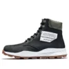 6 inch Brooklyn laarzen met rits aan de zijkant “Zwart nubuck met groene gewatteerde kraag”