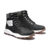 6 inch Brooklyn laarzen met rits aan de zijkant “Zwart nubuck met groene gewatteerde kraag”