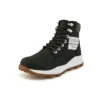 6 inch Brooklyn Side Zip Wide Fit laarzen “Zwart nubuck met groene gewatteerde kraag”