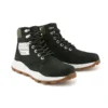 6 inch Brooklyn Side Zip Wide Fit laarzen “Zwart nubuck met groene gewatteerde kraag”