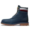 6-Inch Heritage Cupsole Laarzen “Navy Nubuck met rood”
