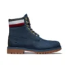 6-Inch Heritage Cupsole Laarzen “Navy Nubuck met rood”
