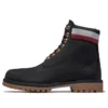 6 Inch Heritage Cupsole Laarzen “Zwart Nubuck met Rood”