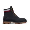 6 Inch Heritage Cupsole Laarzen “Zwart Nubuck met Rood”