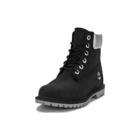 6 Inch Heritage Cupsole waterdichte laarzen “Zwart nubuck met zilveren kraag”