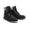 6 Inch Heritage Cupsole waterdichte laarzen “Zwart nubuck met zilveren kraag”