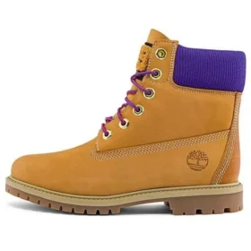6 inch Heritage Cupsole Wide Fit-laarzen “Tarwe Nubuck met paars”