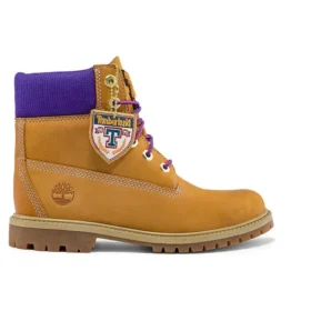 6 inch Heritage Cupsole Wide Fit-laarzen “Tarwe Nubuck met paars”