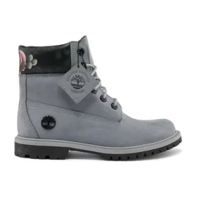6-Inch Heritage waterdichte laarzen “Medium Grey with Floral”