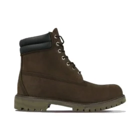 6 inch laarzen met dubbele kraag “Dark Chocolate Nubuck”