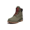 6-Inch Premium laarzen “Donkergroen nubuck met camouflagekraag”