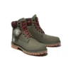 6-Inch Premium laarzen “Donkergroen nubuck met camouflagekraag”