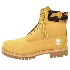 6-Inch Premium Laarzen “Wheat Nubuck met camouflagekraag”