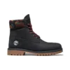 6-Inch Premium Laarzen “Zwart Nubuck met Camouflage Kraag”