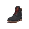 6-Inch Premium Laarzen “Zwart Nubuck met Camouflage Kraag”