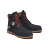 6-Inch Premium Laarzen “Zwart Nubuck met Camouflage Kraag”