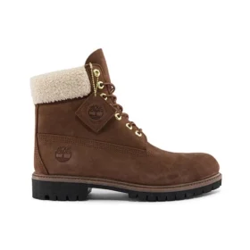6-Inch Premium Waterproof Boot “Brown and Fleece Collar”