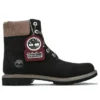 6-Inch Premium Waterproof Boot “Zwart nubuck met beige corduroy kraag”