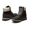 6-Inch Premium Waterproof Boot “Zwart nubuck met beige corduroy kraag”