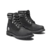 6-Inch Premium Waterproof Laarzen met brede pasvorm “Zwart Nubuck Logo”