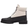 6 Inch Ski School Premium Waterproof Boot “Zwart Helcor Leather White”