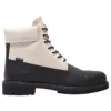 6 Inch Ski School Premium Waterproof Boot “Zwart Helcor Leather White”