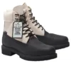 6 Inch Ski School Premium Waterproof Boot “Zwart Helcor Leather White”