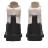 6 Inch Ski School Premium Waterproof Boot “Zwart Helcor Leather White”