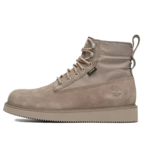 6-Inch Vibram-laarzen van leer en stof “Taupe”