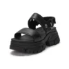 Adley Way Backstrap Sandalen “Zwart”