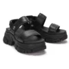 Adley Way Backstrap Sandalen “Zwart”