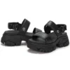 Adley Way Backstrap Sandalen “Zwart”