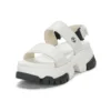 Adley Way Sandalen met achterband “White”