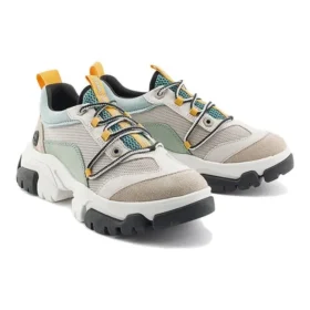 Adley Way Sneakers “Wit nubuck en grijs”