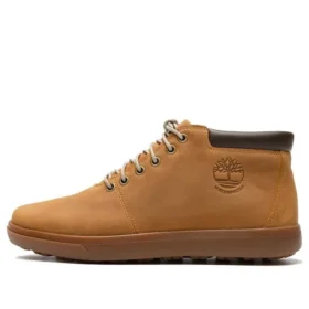 Ashwood Park Mid waterdichte leren chukka-laarzen “Bruin”