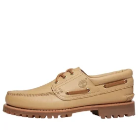 Authentieke 3-Eye Lug Handgestikte Boot “Beige”