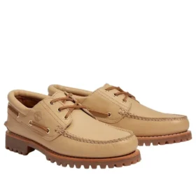 Authentieke 3-Eye Lug Handgestikte Boot “Beige”