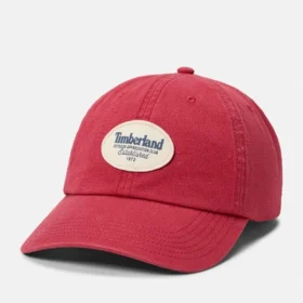 Baseballpet met geweven patch