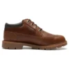 Basic leren waterafstotende Oxford-schoenen “Bruin”