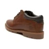 Basic leren waterafstotende Oxford-schoenen “Bruin”