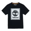 Bedrukt casual T-shirt met ronde hals en korte mouwen, koppelstijl, zwart