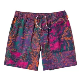 Bedrukte geweven korte broek “Pink Multi”