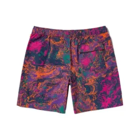 Bedrukte geweven korte broek “Pink Multi”