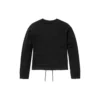Bold Beginnings Mix Media Creneck Sweater “Zwart”