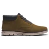 Bradstreet leren chukka-laarzen “Olive Nubuck”