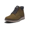Bradstreet leren chukka-laarzen “Olive Nubuck”