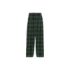Broek met ruitjesprint “Olijfgroen Blauw”